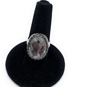 Cookie Lee Crystal Adjustable Ring 29081